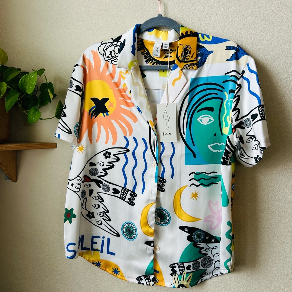 Joie Pattern Button Up